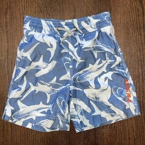 Gap Kid’s Blue Shark Swim Trunks Boy’s Bathing Suit
